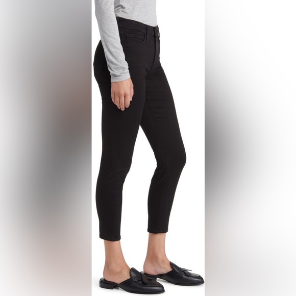 Jen7 7 for all Mankind petite ankle skinny black jeans size 12 women - Picture 3 of 16